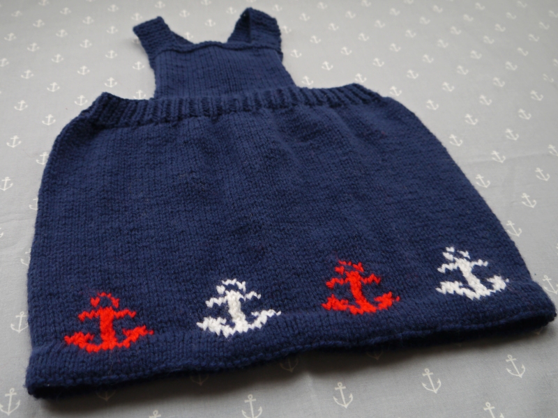 Front of Baby Sailor Pinafore Dress