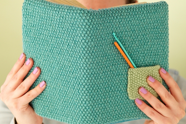 Knitted Book Cover